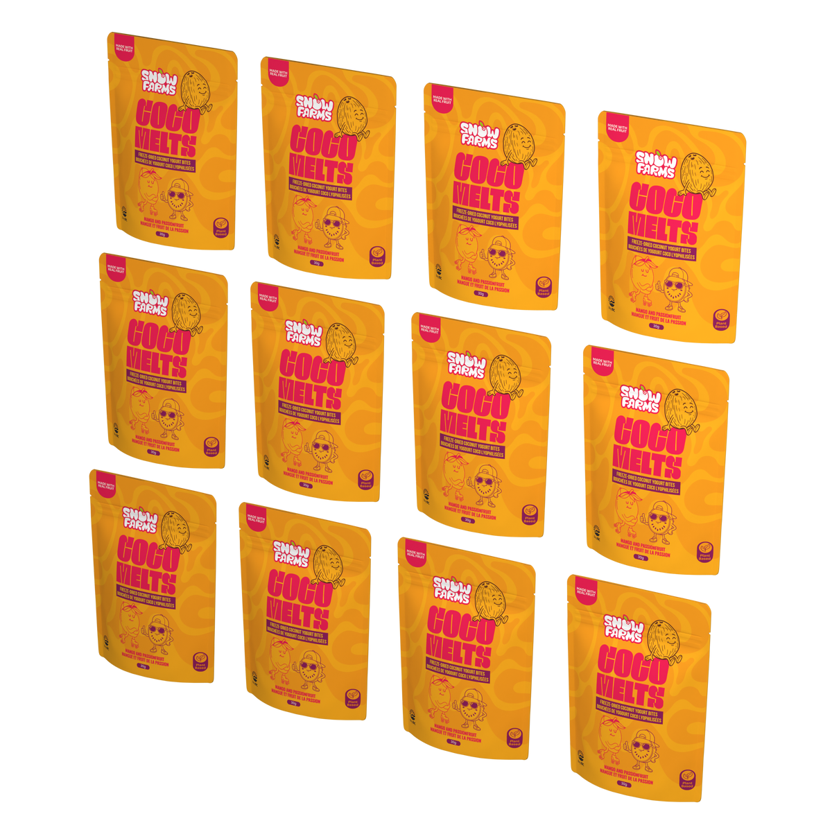 CocoMelts - Mango and Passionfruit 12 Pack