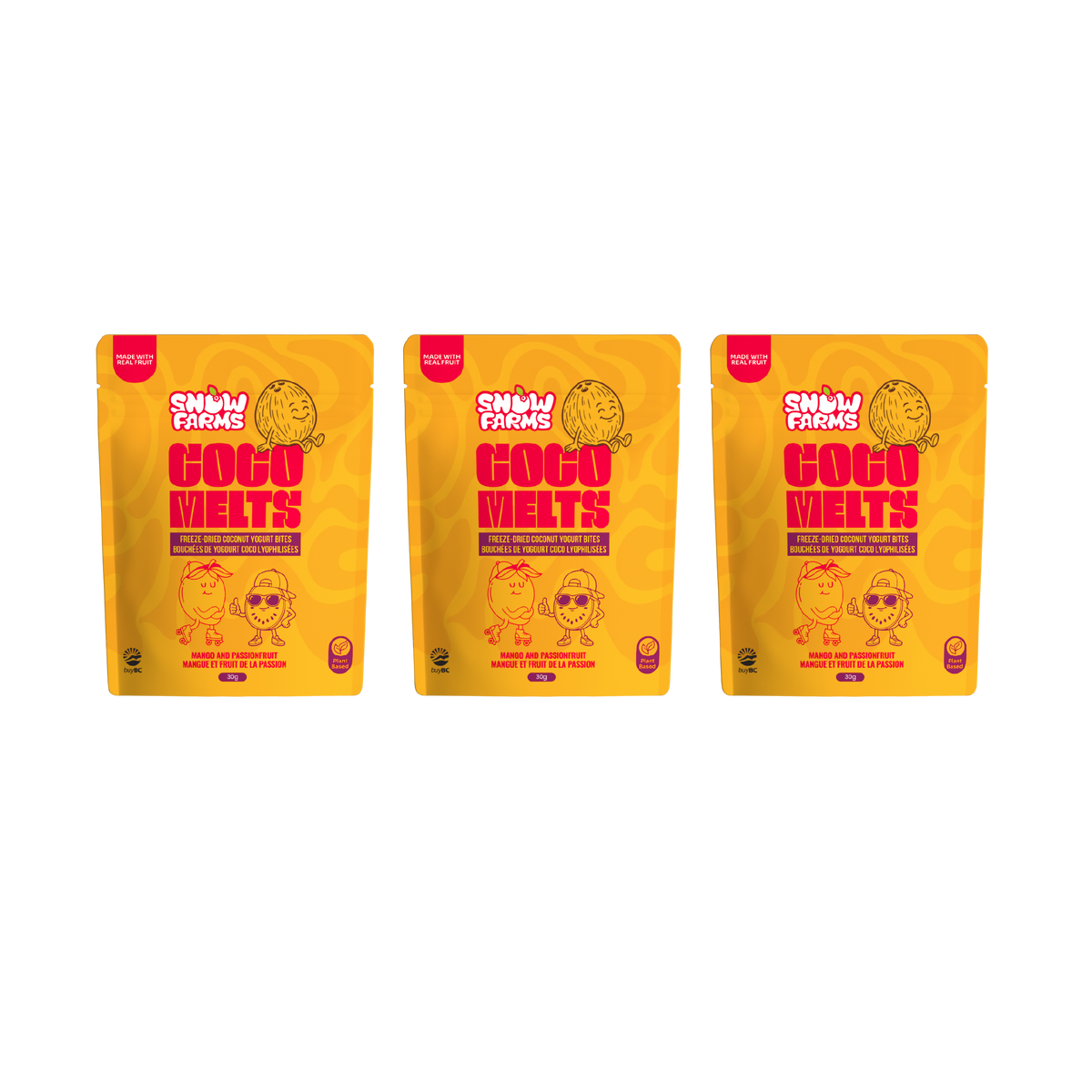 CocoMelts - Mango and Passionfruit 3 Pack