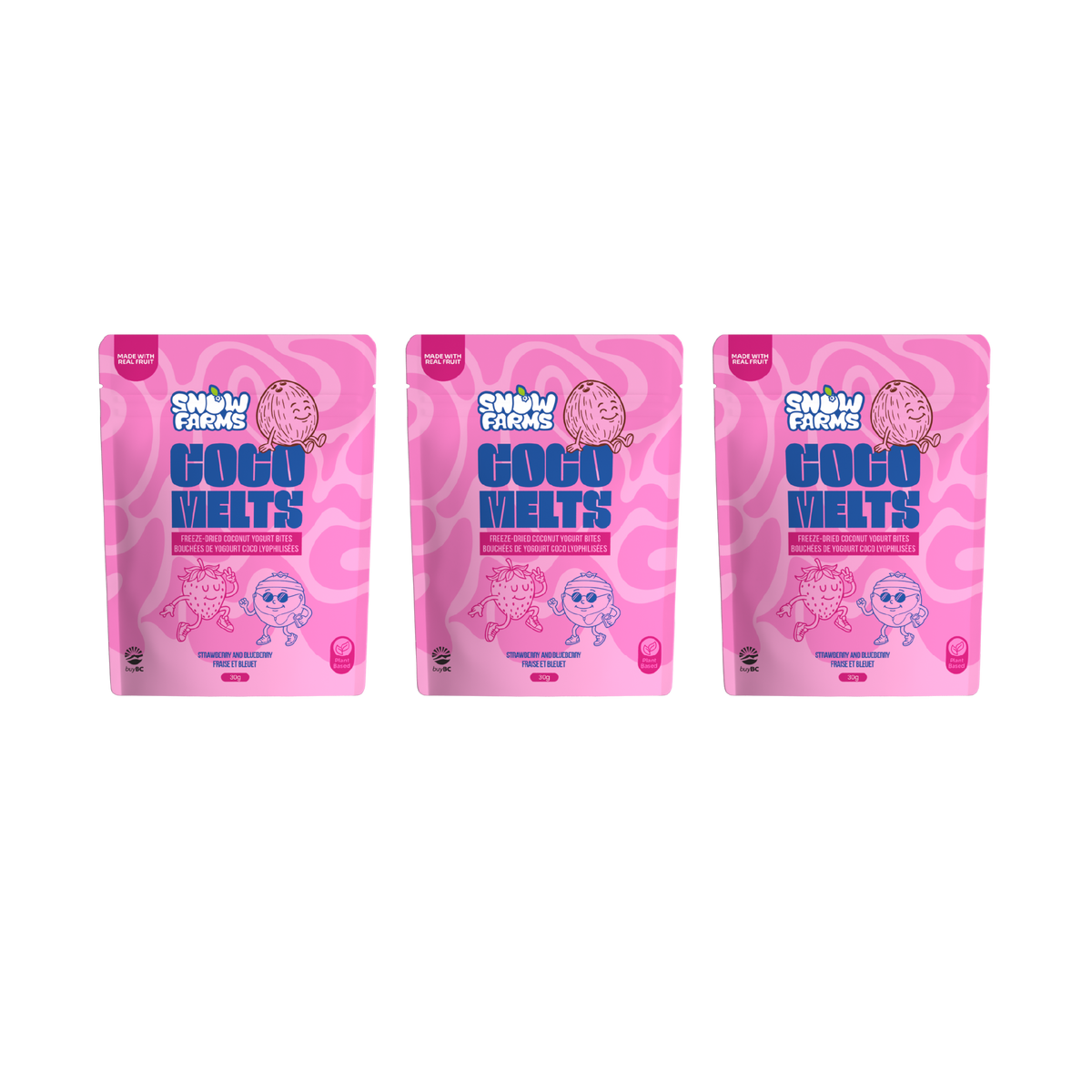 CocoMelts - Strawberry and Blueberry 3 Pack